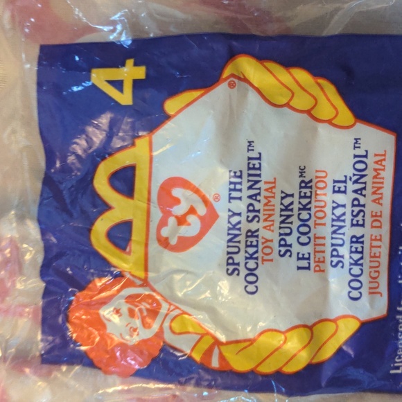 Vintage 1999 Mc Donalds Toy Spunky The Cocker Spaniel Toy Animal Sealed - Picture 2 of 6